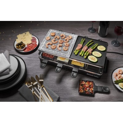 Гриль Russell Hobbs раклетниця Multi Raclette 3in1, 1400Вт, 8 сковорідок, нерж.сталь, чорний (26280-56) Гриль Russell Hobbs раклетниця Multi Raclette 3in1, 1400Вт, 8 сковорідок, нерж.сталь, чорний (26280-56)