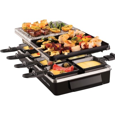 Гриль Russell Hobbs раклетниця Multi Raclette 3in1, 1400Вт, 8 сковорідок, нерж.сталь, чорний (26280-56) Гриль Russell Hobbs раклетниця Multi Raclette 3in1, 1400Вт, 8 сковорідок, нерж.сталь, чорний (26280-56)