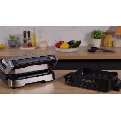 Гриль Tefal прижимний OptiGrill 2100Вт, темп. режимів-4, з`ємні пластини, метал (GC774D30) Гриль Tefal прижимний OptiGrill 2100Вт, темп. режимів-4, з`ємні пластини, метал (GC774D30)