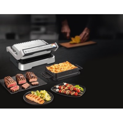Гриль Tefal прижимний OptiGrill 2100Вт, темп. режимів-4, з`ємні пластини, метал (GC774D30) Гриль Tefal прижимний OptiGrill 2100Вт, темп. режимів-4, з`ємні пластини, метал (GC774D30)