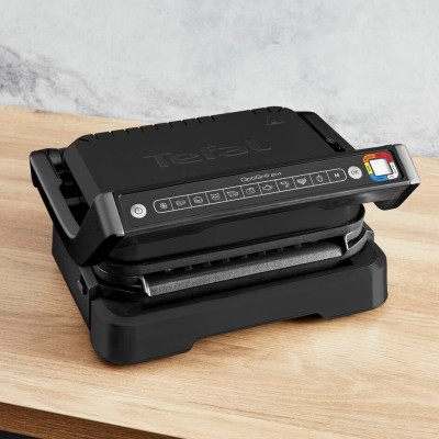 Гриль Tefal прижимний OptiGrill 2100Вт, темп. режимів-4, з`ємні пластини, метал, чорний (GC772830) Гриль Tefal прижимний OptiGrill 2100Вт, темп. режимів-4, з`ємні пластини, метал, чорний (GC772830)