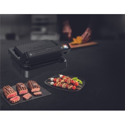 Гриль Tefal прижимний OptiGrill 2100Вт, темп. режимів-4, з`ємні пластини, метал, чорний (GC772830) Гриль Tefal прижимний OptiGrill 2100Вт, темп. режимів-4, з`ємні пластини, метал, чорний (GC772830)