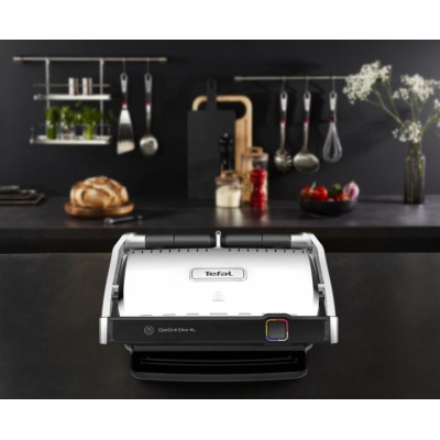 Гриль Tefal прижимний OptiGrill Elite XL 2200Вт, темп. режимів-16, з`ємні пластини, метал (GC760D30)