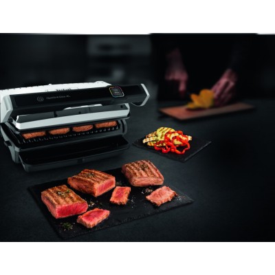 Гриль Tefal прижимний OptiGrill Elite XL 2200Вт, темп. режимів-16, з`ємні пластини, метал (GC760D30)