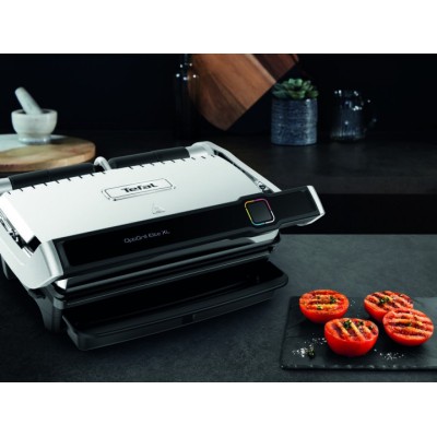 Гриль Tefal прижимний OptiGrill Elite XL 2200Вт, темп. режимів-16, з`ємні пластини, метал (GC760D30)
