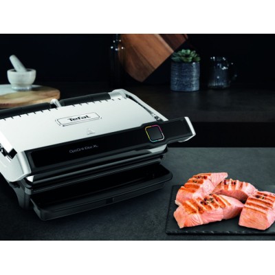 Гриль Tefal прижимний OptiGrill Elite XL 2200Вт, темп. режимів-16, з`ємні пластини, метал (GC760D30)
