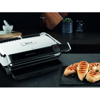 Гриль Tefal прижимний OptiGrill Elite XL 2200Вт, темп. режимів-16, з`ємні пластини, метал (GC760D30)