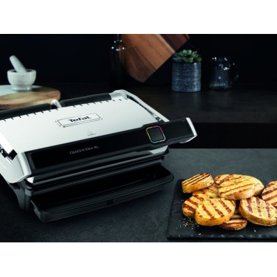 Гриль Tefal прижимний OptiGrill Elite XL 2200Вт, темп. режимів-16, з`ємні пластини, метал (GC760D30)