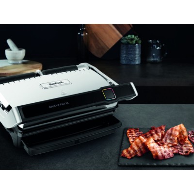Гриль Tefal прижимний OptiGrill Elite XL 2200Вт, темп. режимів-16, з`ємні пластини, метал (GC760D30)
