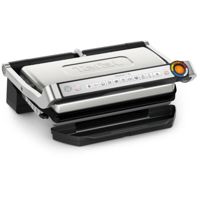 Гриль Tefal прижимний OptiGrill+ XL 2000Вт, темп. режимів-4, з`ємні пластини, алюміній, метал (GC727D10) Гриль Tefal прижимний OptiGrill+ XL 2000Вт, темп. режимів-4, з`ємні пластини, алюміній, метал (GC727D10)