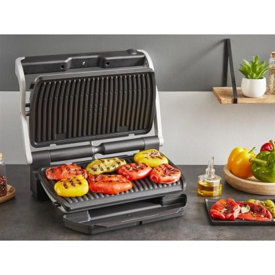 Гриль Tefal прижимний OptiGrill+ XL 2000Вт, темп. режимів-4, з`ємні пластини, алюміній, метал (GC727D10) Гриль Tefal прижимний OptiGrill+ XL 2000Вт, темп. режимів-4, з`ємні пластини, алюміній, метал (GC727D10)