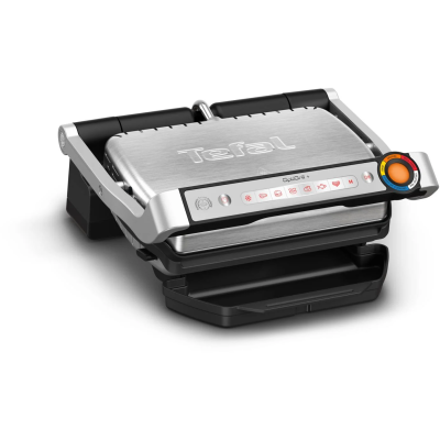 Гриль Tefal притискний OptiGrill+ 2000Вт, темп. режимів-4, знімні пластини, алюміній, метал (GC717D10) Гриль Tefal притискний OptiGrill+ 2000Вт, темп. режимів-4, знімні пластини, алюміній, метал (GC717D10)