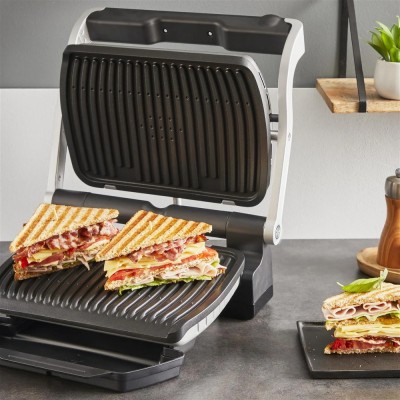 Гриль Tefal притискний OptiGrill+ 2000Вт, темп. режимів-4, знімні пластини, алюміній, метал (GC717D10) Гриль Tefal притискний OptiGrill+ 2000Вт, темп. режимів-4, знімні пластини, алюміній, метал (GC717D10)