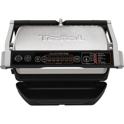 Гриль Tefal притискний OptiGrill+ Initial 2000Вт, темп. режимів-5, знімні пластини, метал (GC706D34) Гриль Tefal притискний OptiGrill+ Initial 2000Вт, темп. режимів-5, знімні пластини, метал (GC706D34)