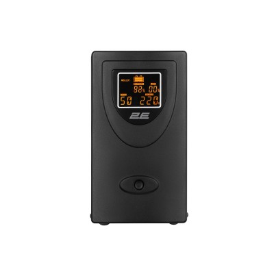 Джерело безперебійного живлення 2E DD2000, 2000VA/1200W, LCD, USB, 2xSchuko (2E-DD2000) Джерело безперебійного живлення 2E DD2000, 2000VA/1200W, LCD, USB, 2xSchuko (2E-DD2000)