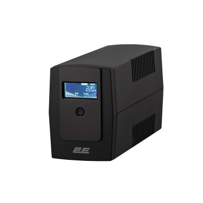 Джерело безперебійного живлення 2E DD650, 650VA/360W, LCD, USB, 2xSchuko (2E-DD650) Джерело безперебійного живлення 2E DD650, 650VA/360W, LCD, USB, 2xSchuko (2E-DD650)