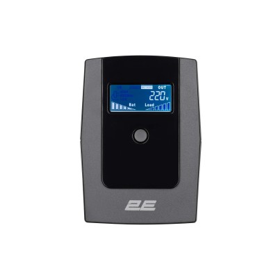 Джерело безперебійного живлення 2E DD650, 650VA/360W, LCD, USB, 2xSchuko (2E-DD650) Джерело безперебійного живлення 2E DD650, 650VA/360W, LCD, USB, 2xSchuko (2E-DD650)