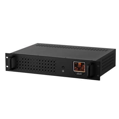 Джерело безперебійного живлення 2E RE650, 650VA/360W, RM 2U, LCD, USB, 2xSchuko (2E-RE650) Джерело безперебійного живлення 2E RE650, 650VA/360W, RM 2U, LCD, USB, 2xSchuko (2E-RE650)