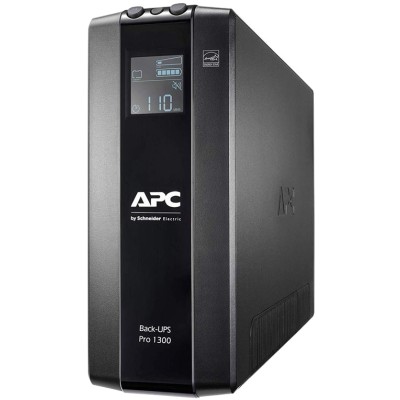 Джерело безперебійного живлення APC Back-UPS Pro 1300VA/780W, LCD, USB, 6+2 C13 (BR1300MI) Джерело безперебійного живлення APC Back-UPS Pro 1300VA/780W, LCD, USB, 6+2 C13 (BR1300MI)
