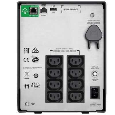 Джерело безперебійного живлення APC Smart-UPS C 1500VA/900W, LCD, USB, SmartConnect, 8xC13 (SMC1500IC) Джерело безперебійного живлення APC Smart-UPS C 1500VA/900W, LCD, USB, SmartConnect, 8xC13 (SMC1500IC)