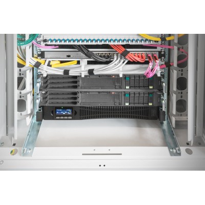 Джерело безперебійного живлення DIGITUS 3000VA/3000W, RTU2, LCD, RJ45, RS232, USB, 8xC13+1xC19 (DN-170096) Джерело безперебійного живлення DIGITUS 3000VA/3000W, RTU2, LCD, RJ45, RS232, USB, 8xC13+1xC19 (DN-170096)
