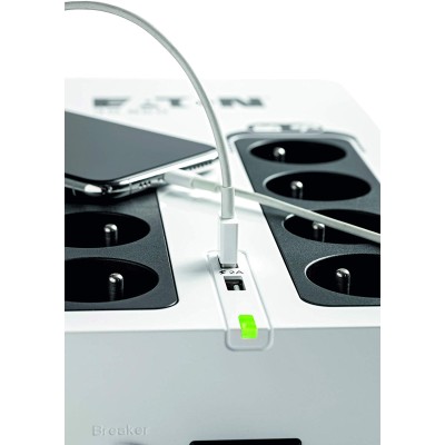 Джерело безперебійного живлення Eaton 3S, 850VA/510W, LED, USB, 8xSchuko (3S850D) Джерело безперебійного живлення Eaton 3S, 850VA/510W, LED, USB, 8xSchuko (3S850D)