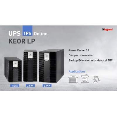 Джерело безперебійного живлення Legrand Keor LP, 2000VA/1800W, LED, RS232, 6хC13 (310156) Джерело безперебійного живлення Legrand Keor LP, 2000VA/1800W, LED, RS232, 6хC13 (310156)