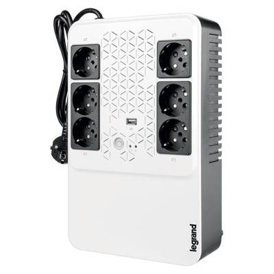 Джерело безперебійного живлення Legrand Keor Multiplug, 800VA/480W, USB, 6хSchuko, USB (310082) Джерело безперебійного живлення Legrand Keor Multiplug, 800VA/480W, USB, 6хSchuko, USB (310082)