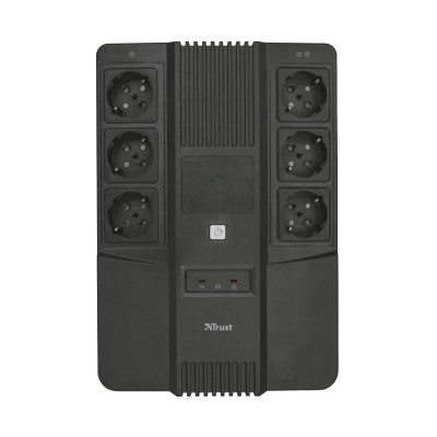 Джерело безперебійного живлення Trust Maxxon 800VA UPS with 6 standard wall power outlets BLACK (23326_TRUST) Джерело безперебійного живлення Trust Maxxon 800VA UPS with 6 standard wall power outlets BLACK (23326_TRUST)