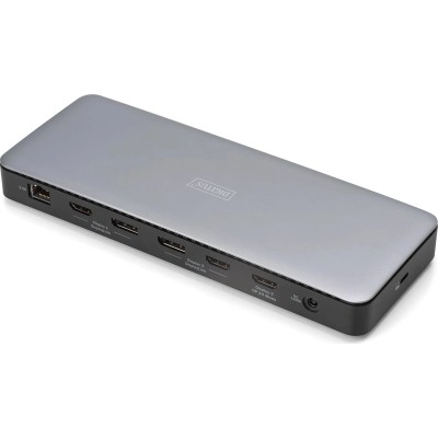 Док-станція DIGITUS USB-C > 3xHDMI/2xDP/4xUSB-A/USB-C/RJ54/DC/Audio Док-станція DIGITUS USB-C > 3xHDMI/2xDP/4xUSB-A/USB-C/RJ54/DC/Audio