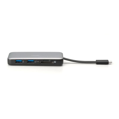 Док-станція DIGITUS USB-C > HDMI/2xUSB-A/USB-C/SD/MicroSD/RJ54, Travel Док-станція DIGITUS USB-C > HDMI/2xUSB-A/USB-C/SD/MicroSD/RJ54, Travel