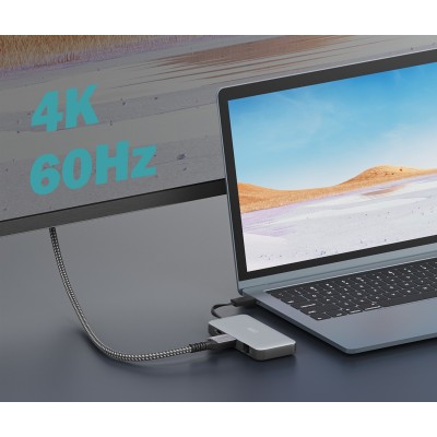 Док-станція DIGITUS USB-C > HDMI/2xUSB-A/USB-C/SD/MicroSD/RJ54, Travel Док-станція DIGITUS USB-C > HDMI/2xUSB-A/USB-C/SD/MicroSD/RJ54, Travel
