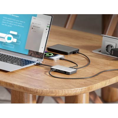 Док-станція DIGITUS USB-C > HDMI/2xUSB-A/USB-C/SD/MicroSD/RJ54, Travel Док-станція DIGITUS USB-C > HDMI/2xUSB-A/USB-C/SD/MicroSD/RJ54, Travel