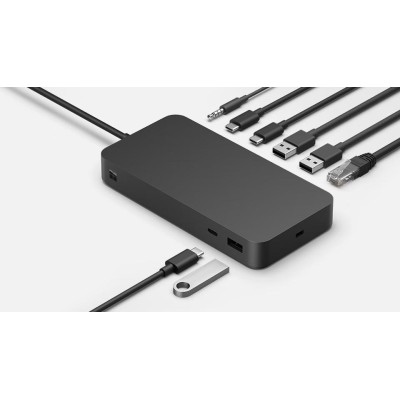 Док-станція із зарядним пристроєм Microsoft Docking Station 165 W - Thunderbolt 4 Док-станція із зарядним пристроєм Microsoft Docking Station 165 W - Thunderbolt 4