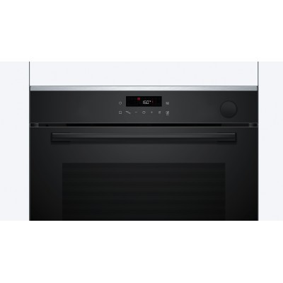Духова шафа Bosch електрична, 71л, A+, дисплей, конвекція, пара, телескопічні направляючі, чорний (HRG232EB3) Духова шафа Bosch електрична, 71л, A+, дисплей, конвекція, пара, телескопічні направляючі, чорний (HRG232EB3)