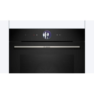 Духова шафа Bosch електрична, 71л, A+, дисплей, конвекція, чорний (HBG7361B1)