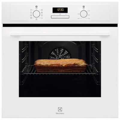 Духова шафа Electrolux електрична, 65л, A, дисплей, конвекція, білий (EOF3H40BW)