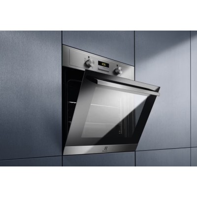 Духова шафа Electrolux електрична, 65л, A, дисплей, конвекція, нерж (EOF3H00BX)