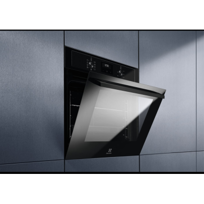 Духова шафа Electrolux електрична, 65л, A, дисплей, конвекція, чорний (EOF3H40BK) Духова шафа Electrolux електрична, 65л, A, дисплей, конвекція, чорний (EOF3H40BK)