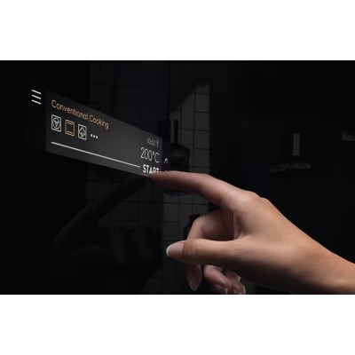 Духова шафа Electrolux електрична, 70л, A++, пара, дисплей, конвекція, внутрішня камера, ф-ція пароварки, чорний (KOAAS31CX)