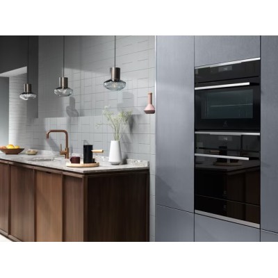 Духова шафа Electrolux електрична, 70л, A++, пара, дисплей, конвекція, внутрішня камера, ф-ція пароварки, чорний (KOAAS31CX)