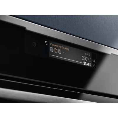 Духова шафа Electrolux електрична, 70л, A++, пара, дисплей, конвекція, внутрішня камера, ф-ція пароварки, чорний (KOAAS31CX)