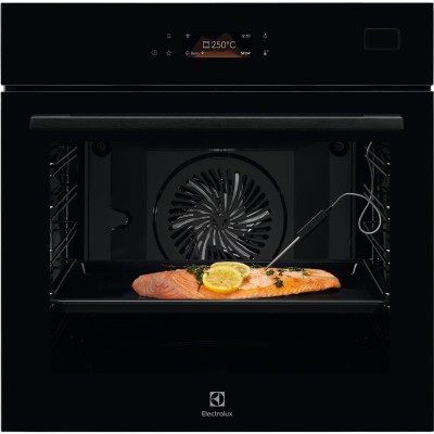 Духова шафа Electrolux електрична, 70л, А++, пара, дисплей, конвекція, ф-ція пароварки, телескопічні напрямні, чорний (EOB8S39WZ Духова шафа Electrolux електрична, 70л, А++, пара, дисплей, конвекція, ф-ція пароварки, телескопічні напрямні, чорний (EOB8S39WZ