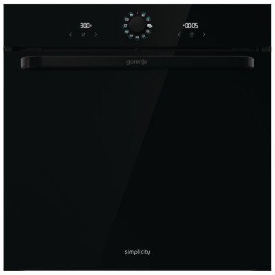 Духова шафа Gorenje електрична, 77л, A, пара, дисплей, макс.темпер.-300, чорний (BOS6737SYB)