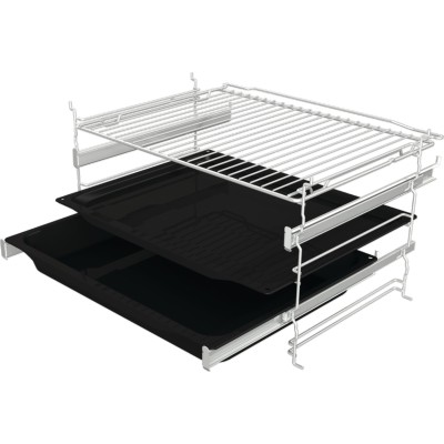 Духова шафа Gorenje електрична, 77л, A, пара, дисплей, макс.темпер.-300, чорний (BOS6737SYB)