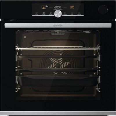 Духова шафа Gorenje електрична, 77л, A+, TouchFree, пара, дисплей, Wi-Fi керування, піроліз, готув. на різн рівнях, нерж (BPSAX6 Духова шафа Gorenje електрична, 77л, A+, TouchFree, пара, дисплей, Wi-Fi керування, піроліз, готув. на різн рівнях, нерж (BPSAX6