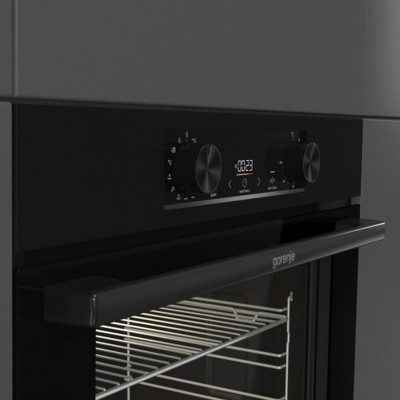 Духова шафа Gorenje електрична, 77л, A+, дисплей, IconLed, піроліз, чорний (BOP6737E02BK) Духова шафа Gorenje електрична, 77л, A+, дисплей, IconLed, піроліз, чорний (BOP6737E02BK)