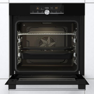 Духова шафа Gorenje електрична, 77л, A+, дисплей, покрокове випікання, чорний (BOSX6747A01BG)