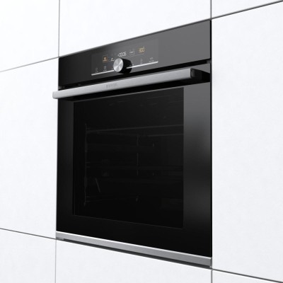 Духова шафа Gorenje електрична, 77л, A+, дисплей, покрокове випікання, чорний (BOSX6747A01BG)