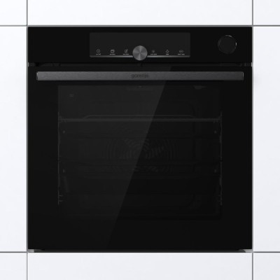 Духова шафа Gorenje електрична, 77л, A+, пара, дисплей, 300 °C, Wi-Fi, чорний (BSA6747A04BGWI)